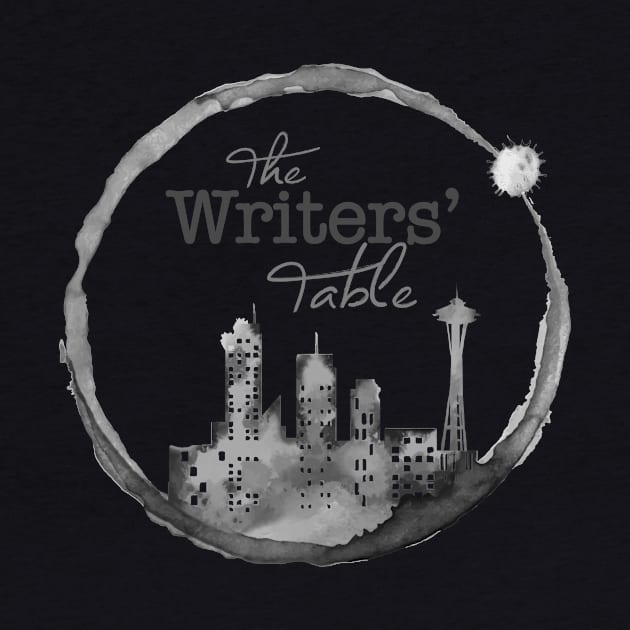 Writers' Table - Seattle (B&W) by Mizgot